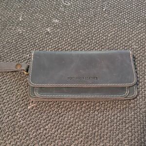 Portland Leather Blue Wallet